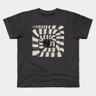 Fun Striped Abstract Snake Kids T-Shirt